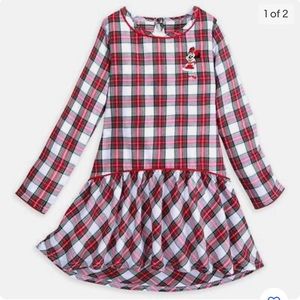 Disney Minnie Mouse Christmas plaid dress